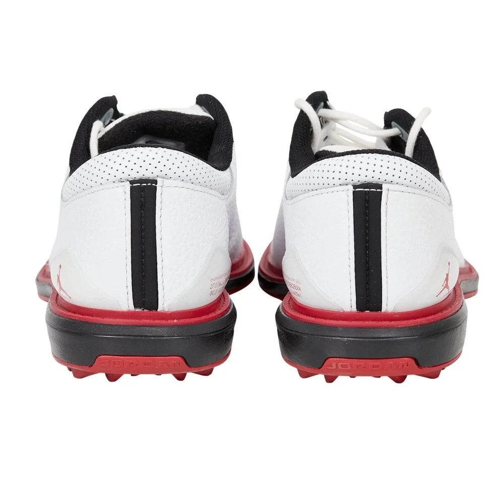 Nike Air Jordan ADG 5 Men's White-Red-Black Golf Shoes SZ: 8 FQ6642-103 NWOB